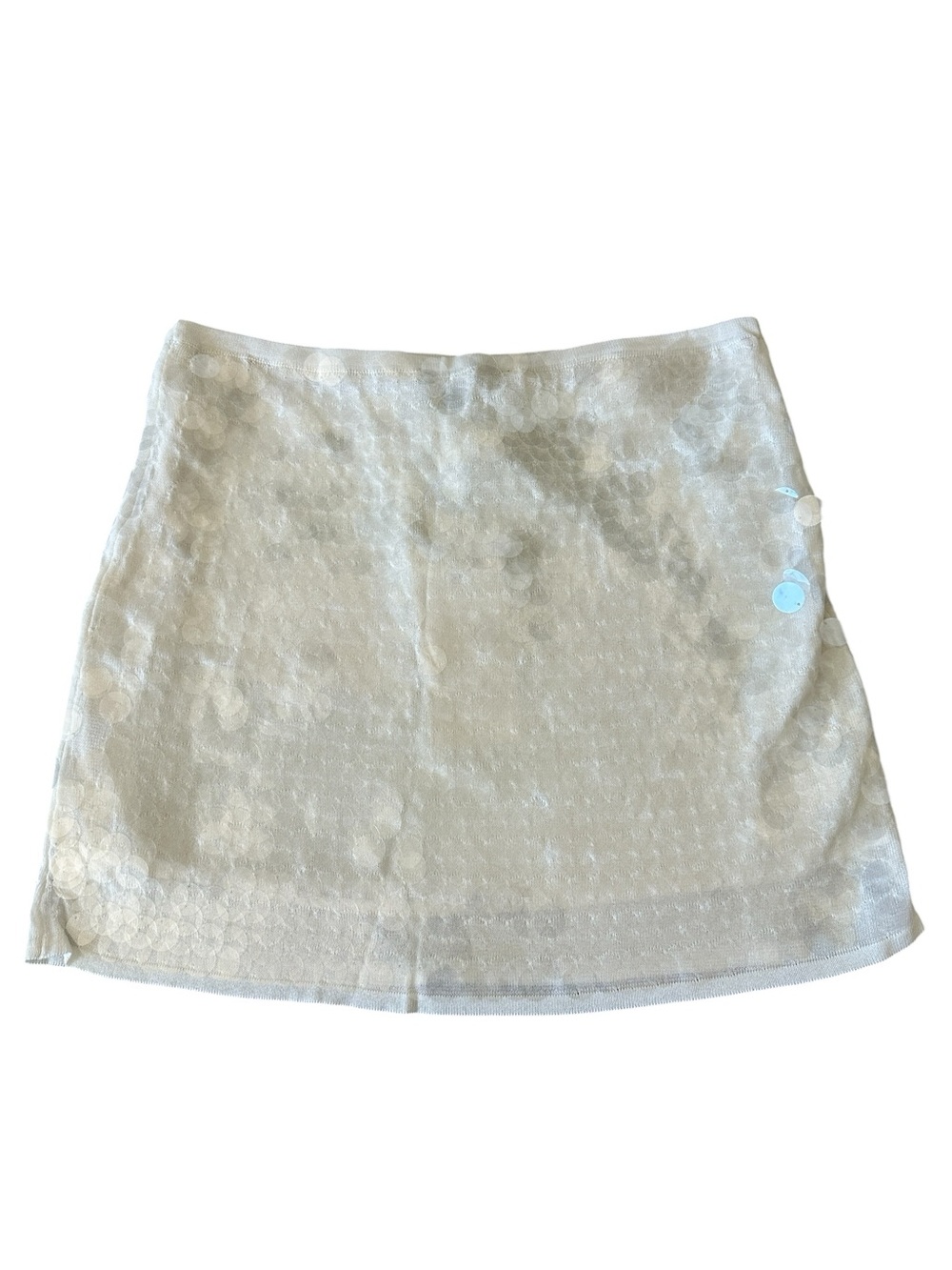 Zara Cream Sequin Mini Skirt - Picture 11 of 11